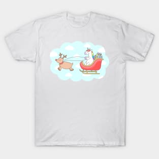 Unicorn Sleigh T-Shirt